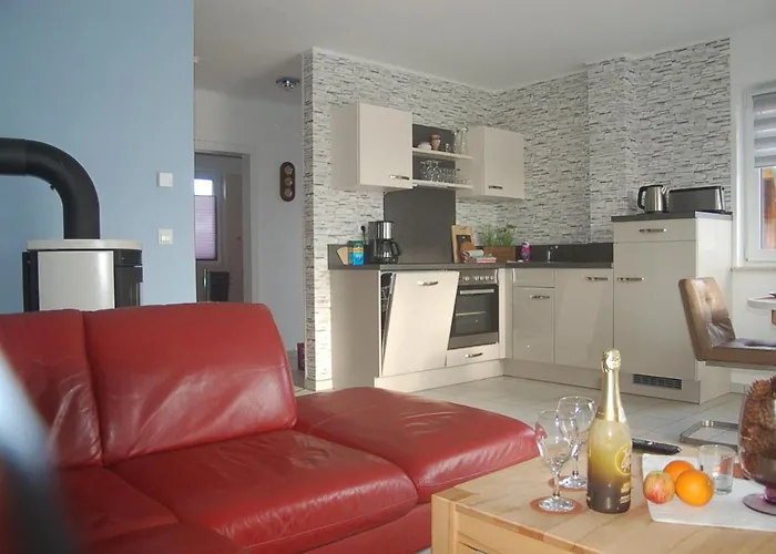 Behagliches Zaunkoenig -mit Kamin Und Sauna- Blick Ueber Romantische Bodetal *