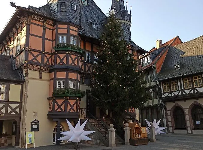Behagliches Zaunkoenig -mit Kamin Und Sauna- Blick Ueber Romantische Bodetal 度假居 *