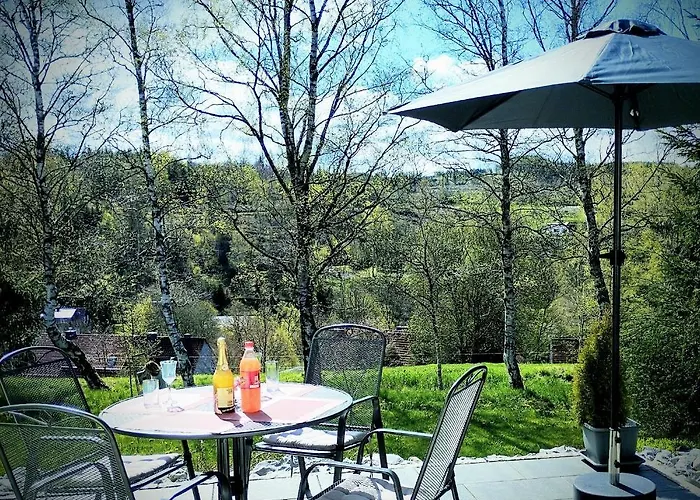 Behagliches Zaunkoenig -mit Kamin Und Sauna- Blick Ueber Romantische Bodetal *
